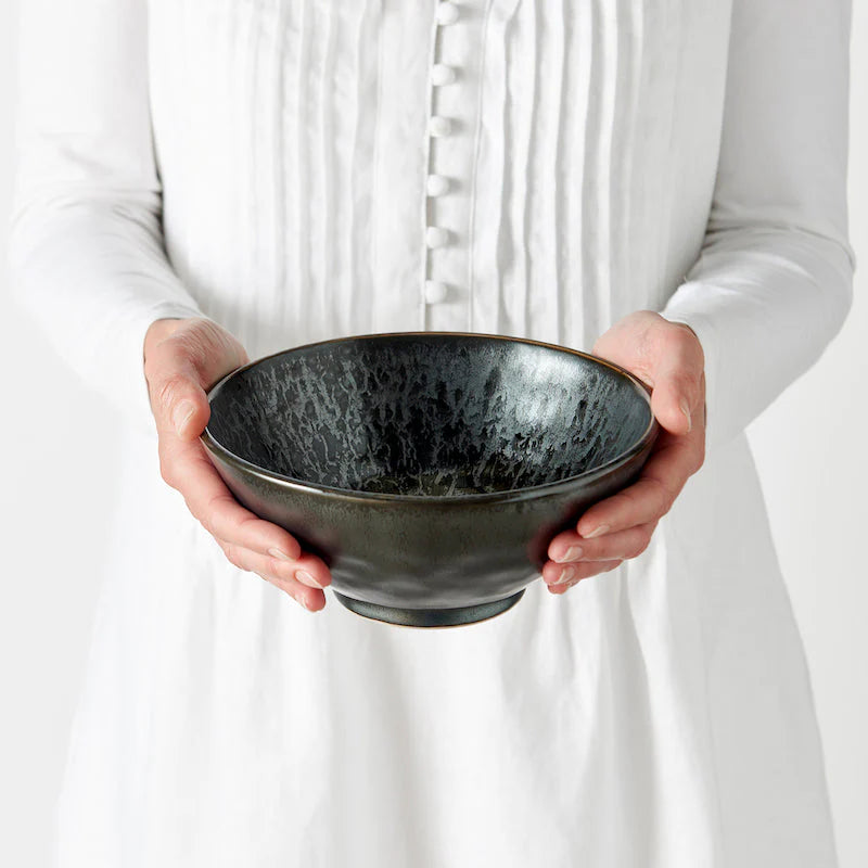 Black Pearl Udon Bowl 19cm