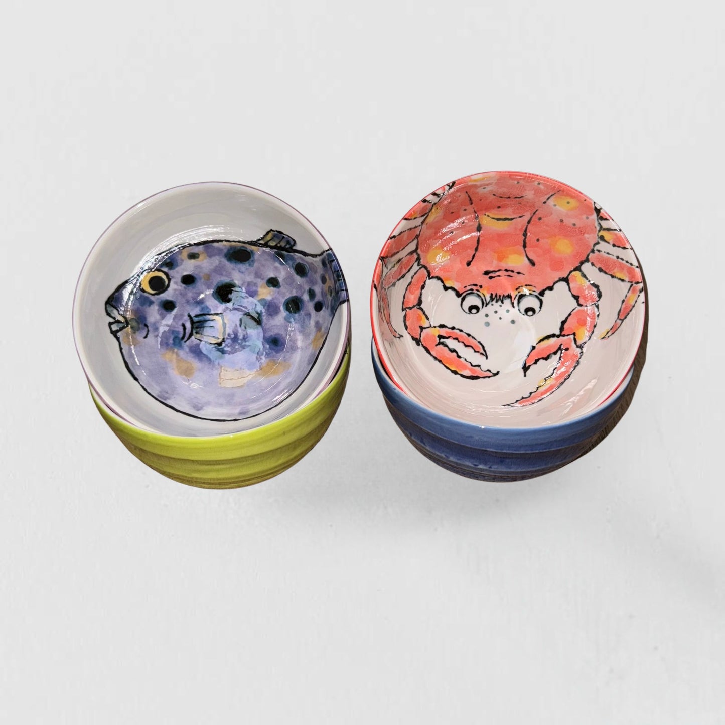 Manga Sea Creature 4 piece boxed bowl set 13cm