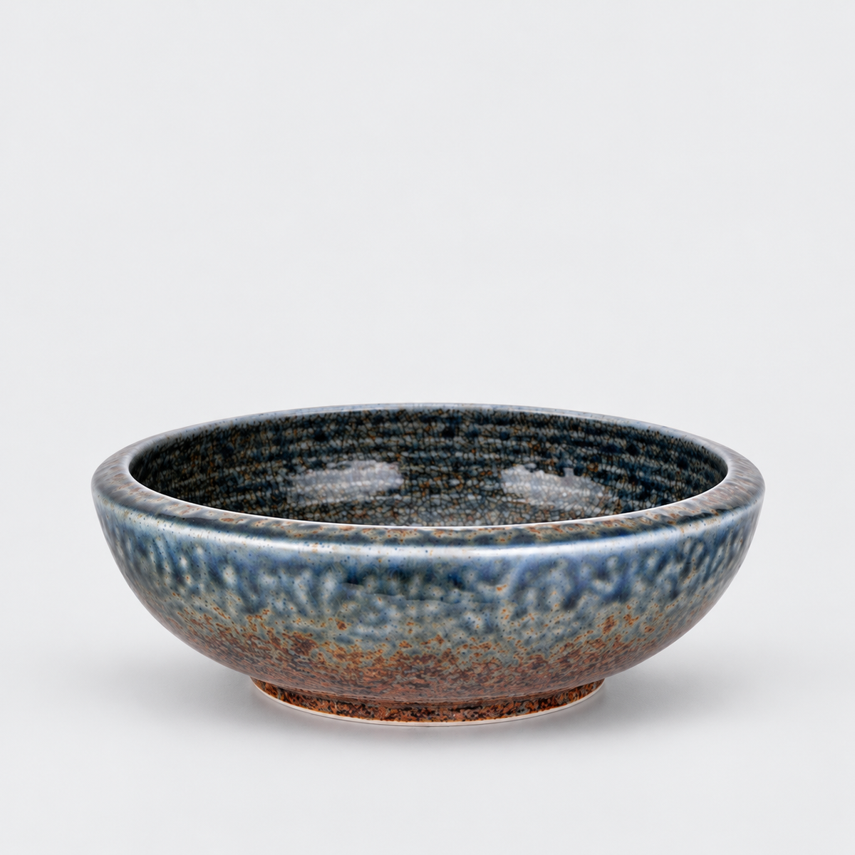 Earth & Sky Crazed Thick Edge Bowl 17cm