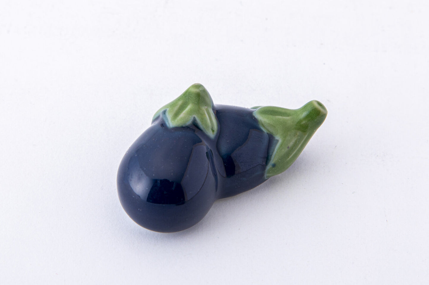 Eggplant Chopstick Rest