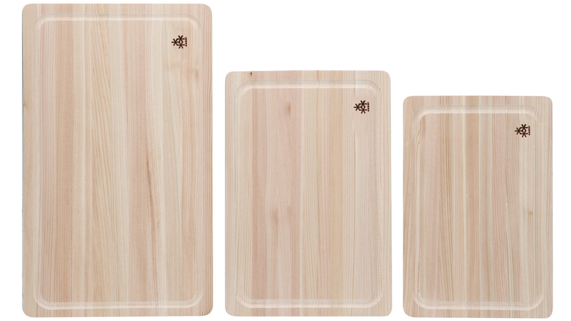 Hinoki Cutting Board Grooved Medium