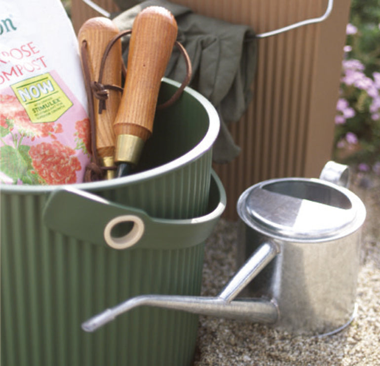 Hachiman Garden Tool Storage Bucket 4L - Dark Green