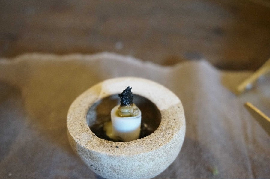 Haze Kodama Candle & Incense Holder - Ash Grey