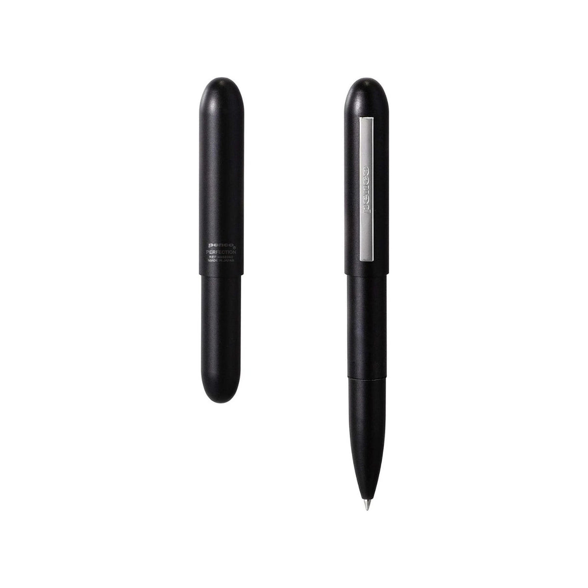 Hightide Penco Perfection Brass Bullet Ballpoint Pen 0.7mm - Black