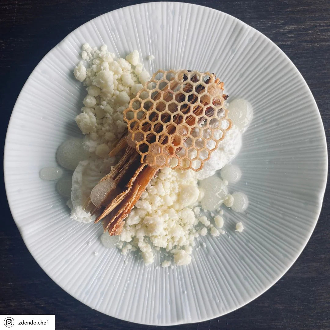 Ice Drift white tapas plate 16cm