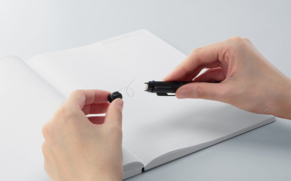 Stalogy 4 Functions Pen, 0.7mm, White