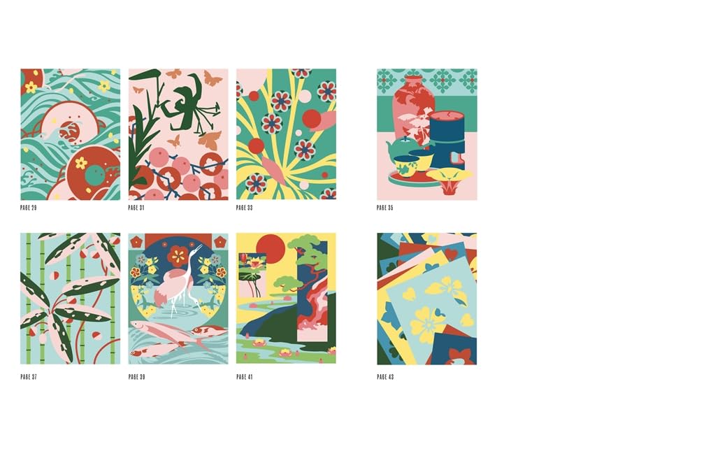 Japanese Springtime: Colour By Number