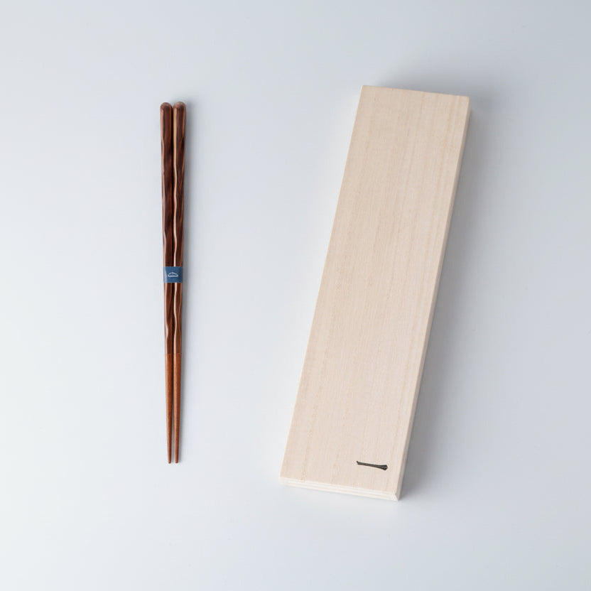 Kawai Kurabi Brown Chopsticks 23cm