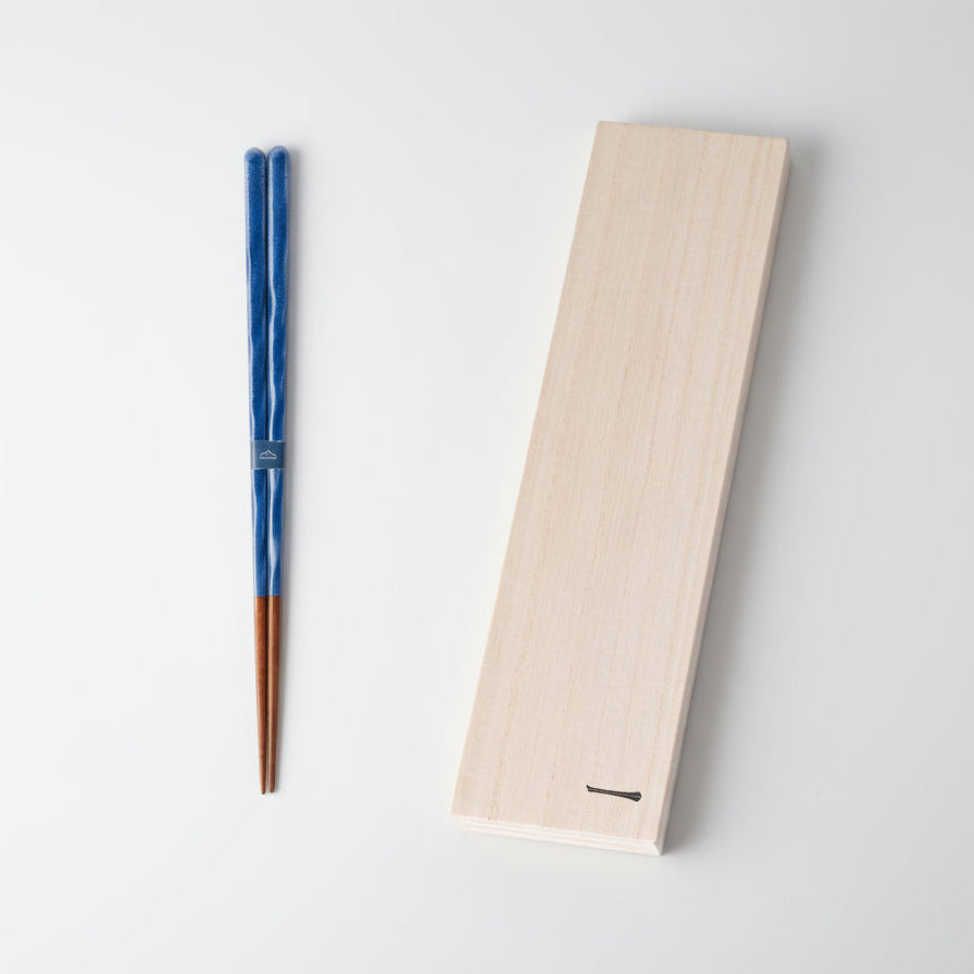 Kawai Kurabi Navy Chopsticks 23cm