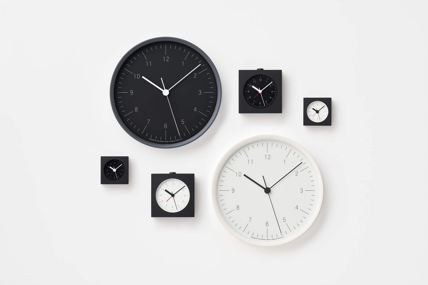Lemnos City Pop Japanese Designer Alarm Clock - Black