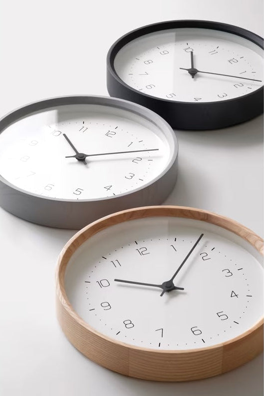 Lemnos NEUT Japanese Designer Wall Clock - Natural