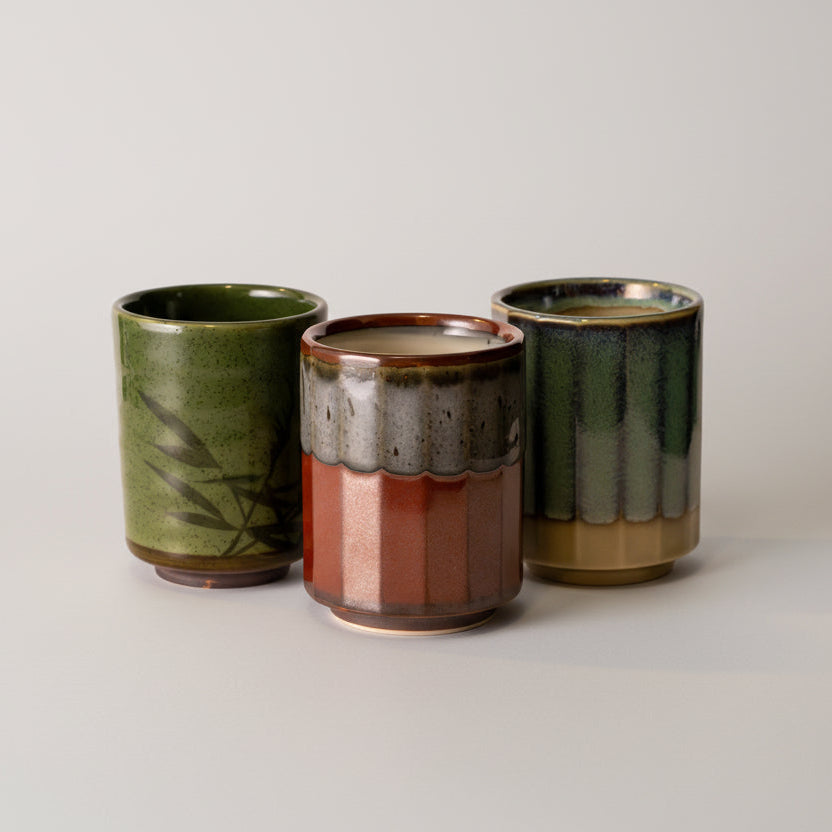 Green Bamboo Pattern Sushi Mug 320ml