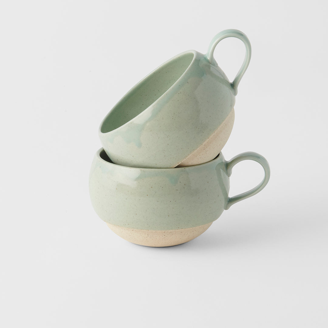Rounded mug with handle tomei blue 6.5cm