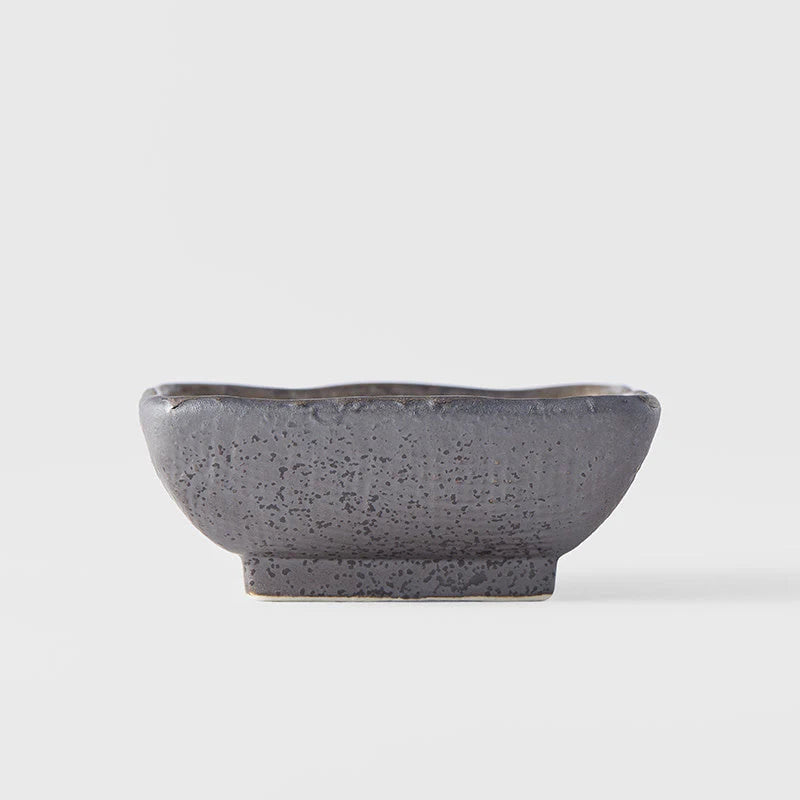 Grey Square sauce dish 7cm
