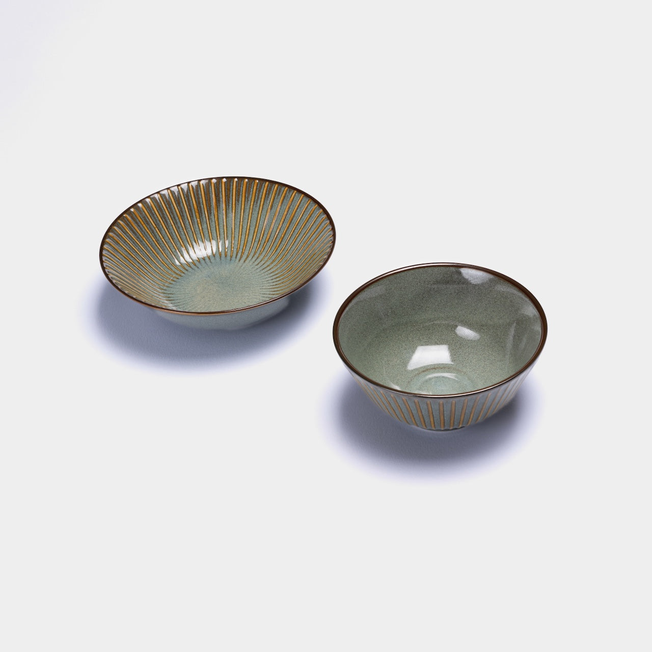 Sendan Green Rice Bowl 14cm