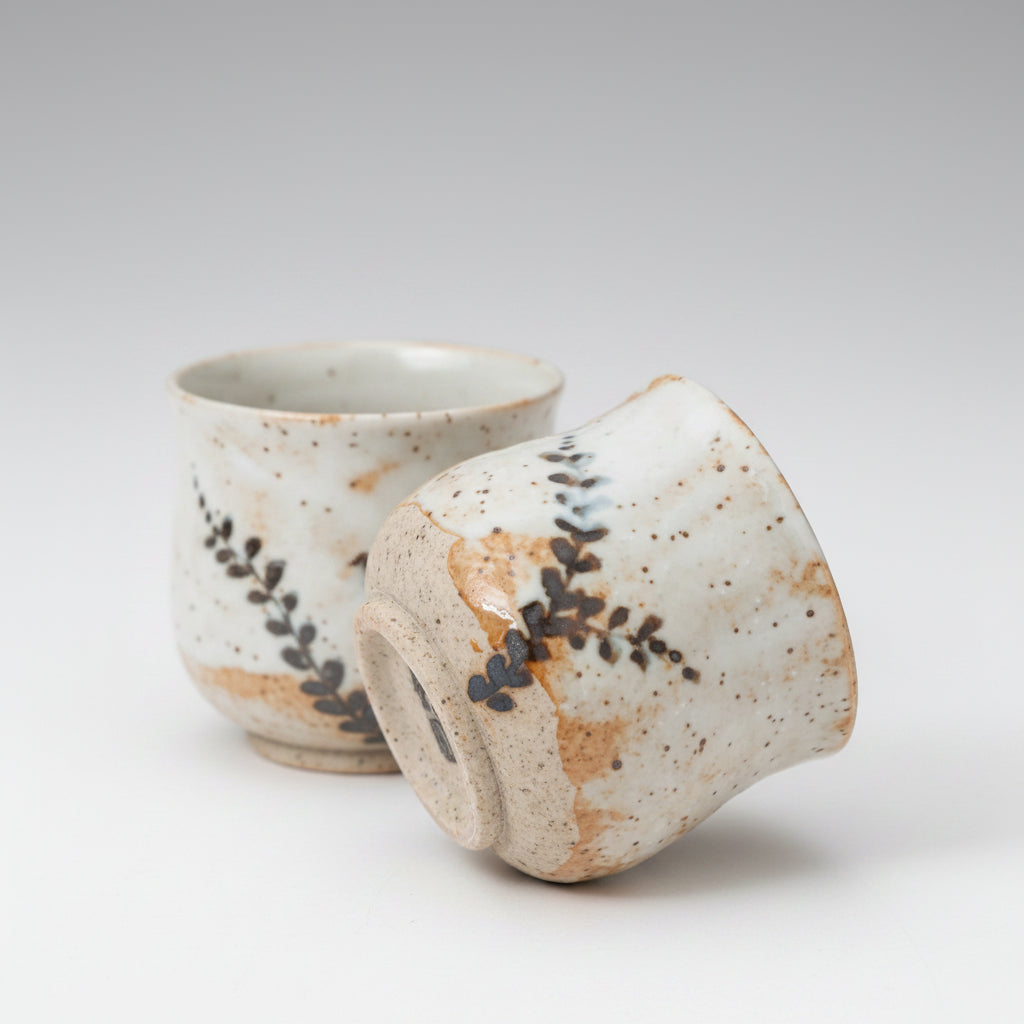 Shino Tataki Chawanmushi Cup with Lid 140ml