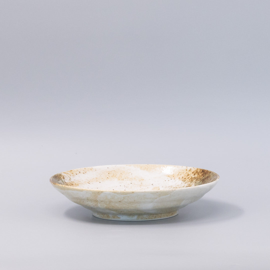 Snow Bamboo Shallow Bowl 23cm