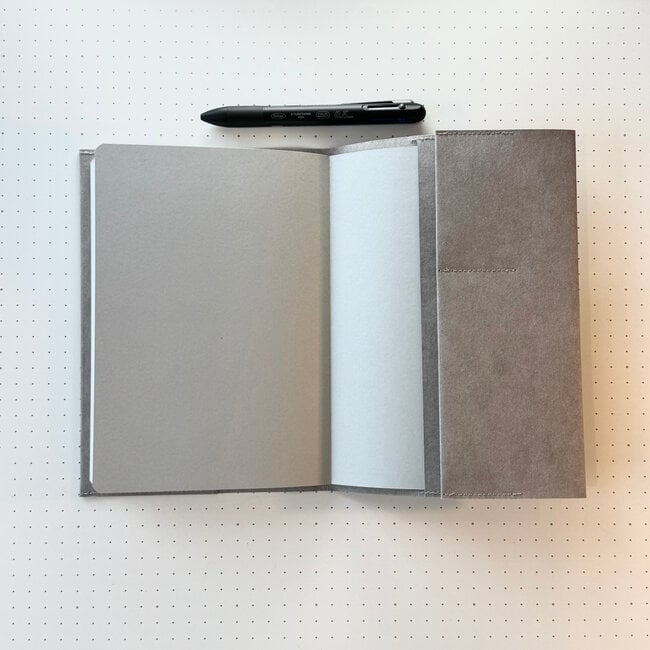 Stalogy Plain 365 Days A5 Notebook, Blue with Grey Cover
