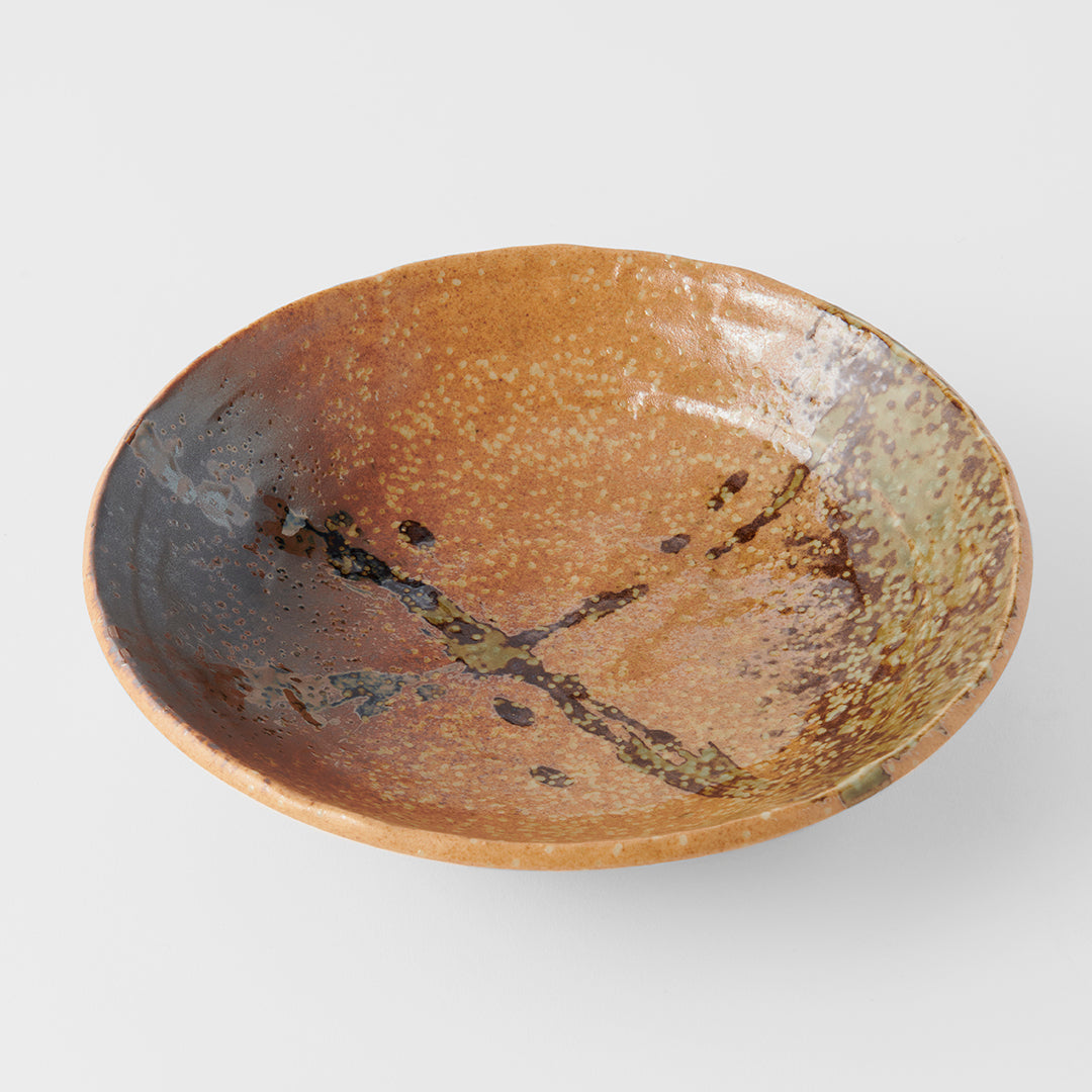 Wabi-Sabi shallow open bowl 24cm