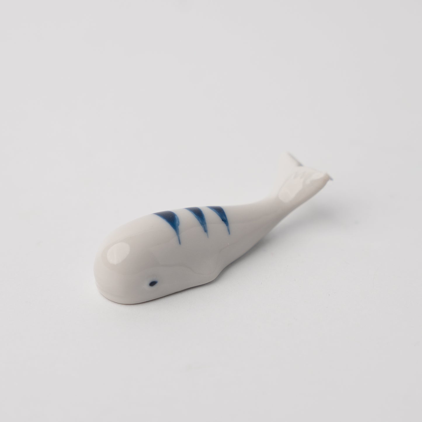 Blue Stripe Whale Chopstick Rest