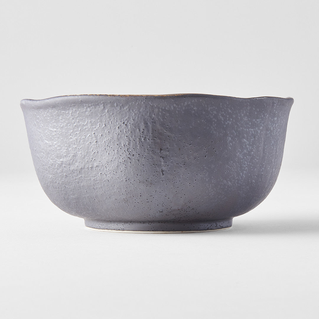 Akane Grey uneven round bowl 14cm