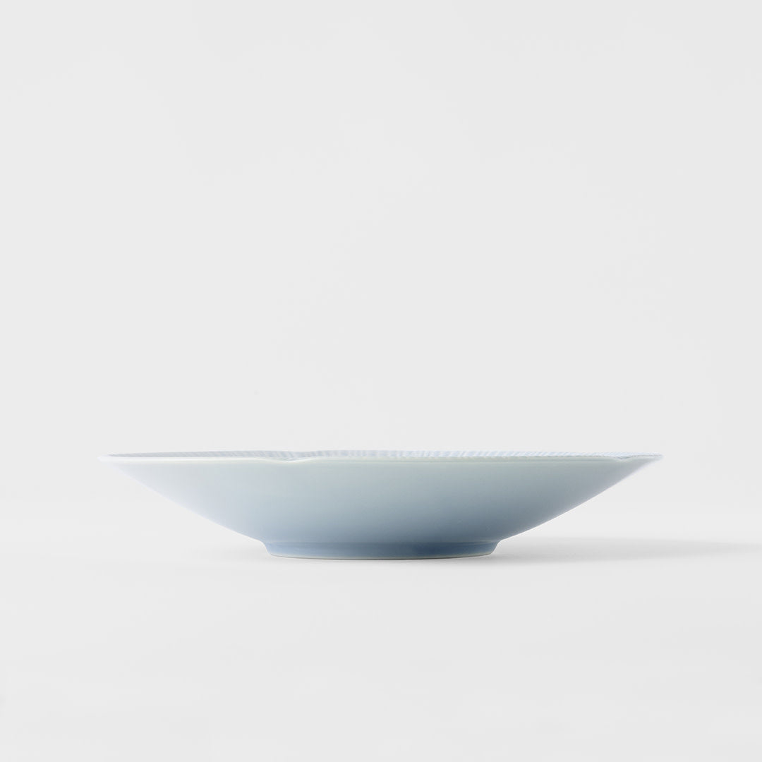 Ice Drift blue shallow bowl 22cm