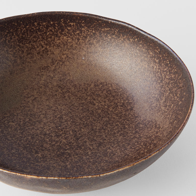 Mocha large oval bowl 20cm