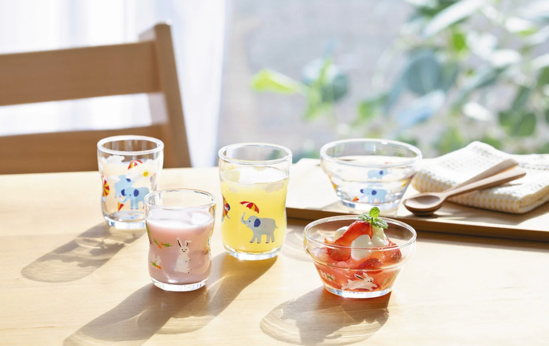 Small 'Hide & Seek' Elephant kids glass boxed 130ml