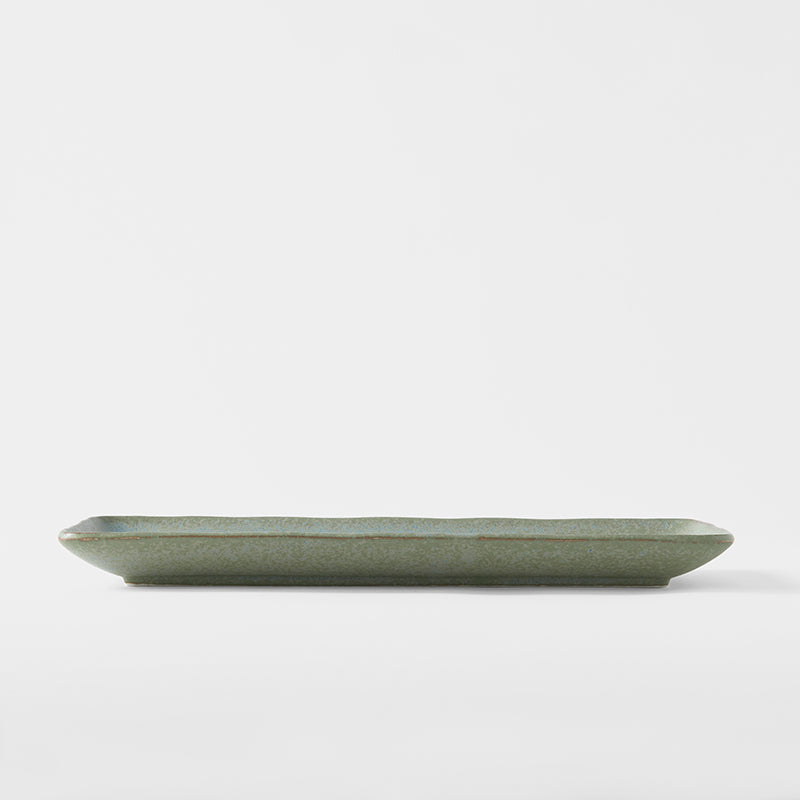 Green fade sashimi plate 29cm