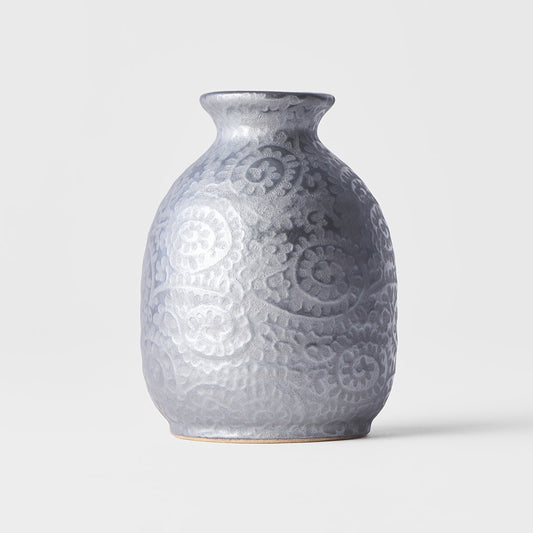 Black Scroll sake jug 10.5cm