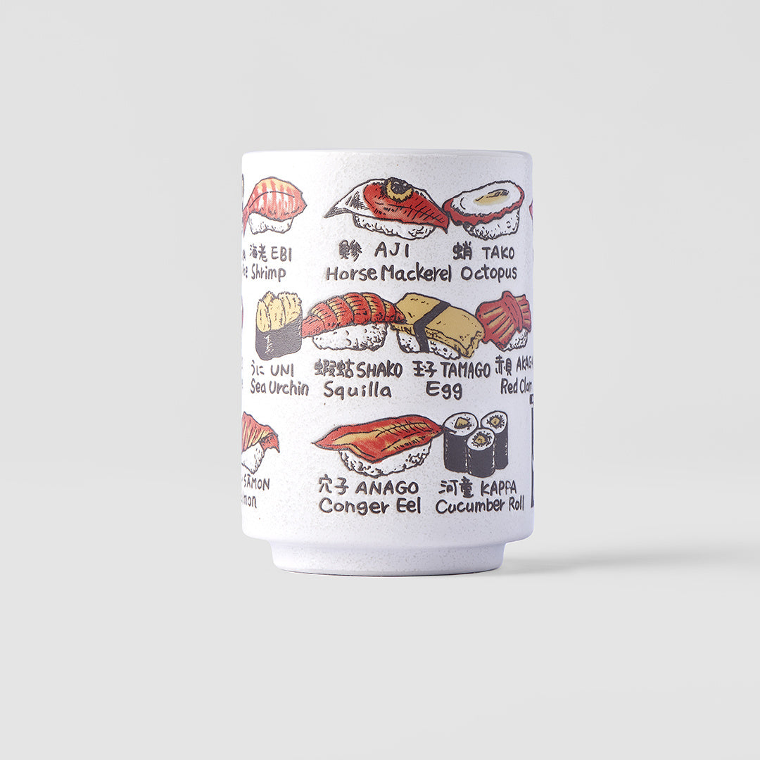 IMage Tazza In Ceramica Divertente Sushi Giappone - Idea Regalo Originale Per Compleanno, Natale, Amici - Stampa Simpatica