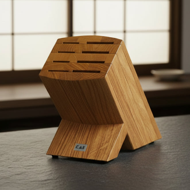 Kai Wasabi Knife Block Oak
