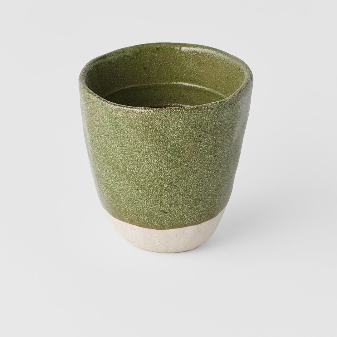 Lopsided mug moss green 9.5cm