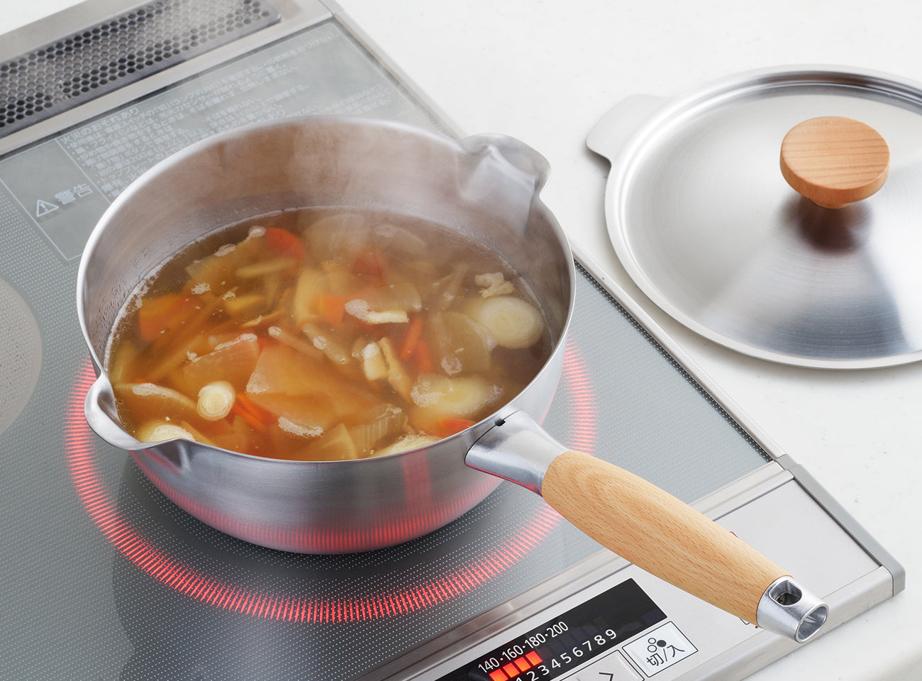 Aikata Double-mouthed Stainless Steel Yukihira Pot 20cm