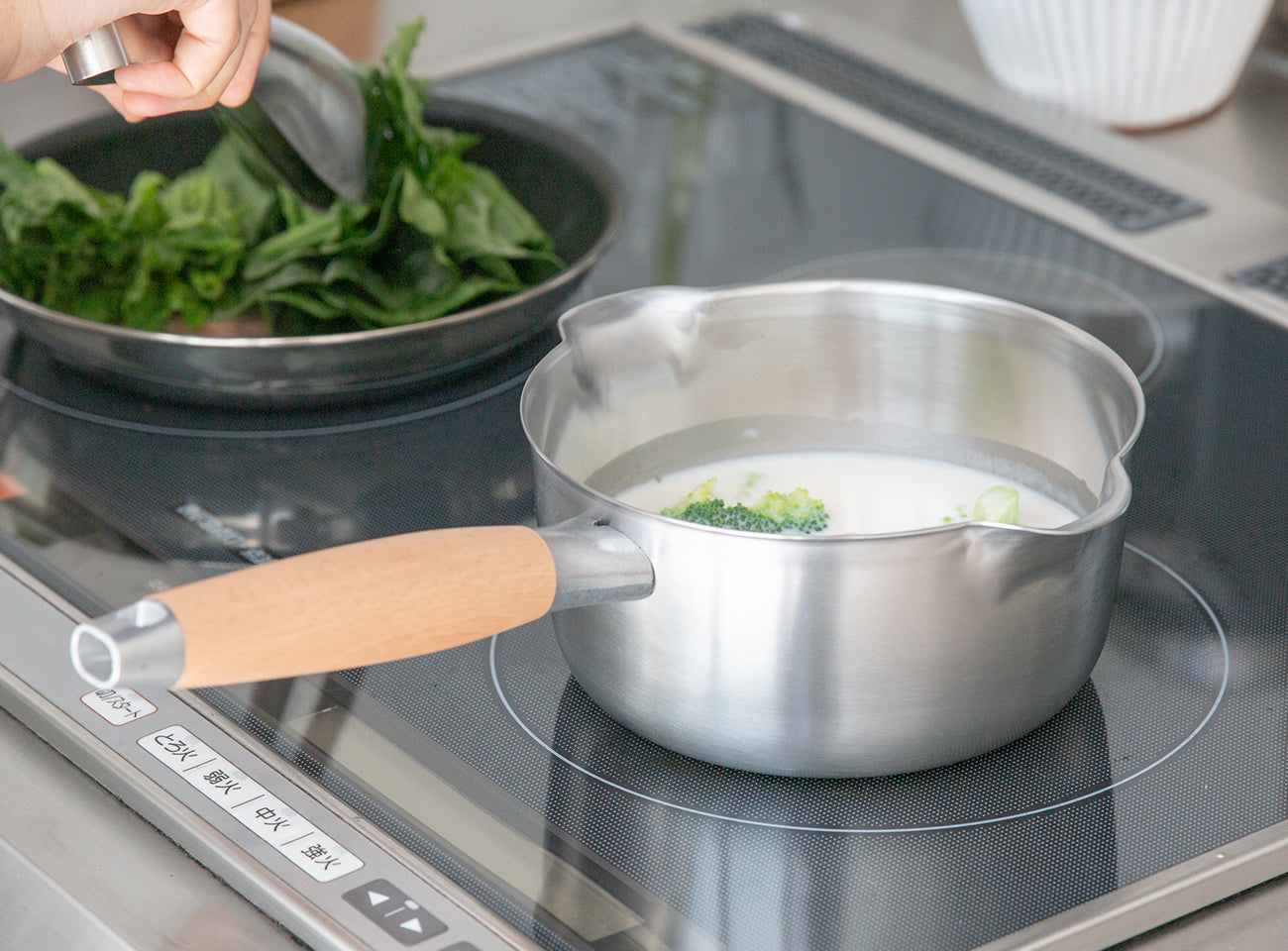 Aikata Double-mouthed Stainless Steel Yukihira Pot 16cm