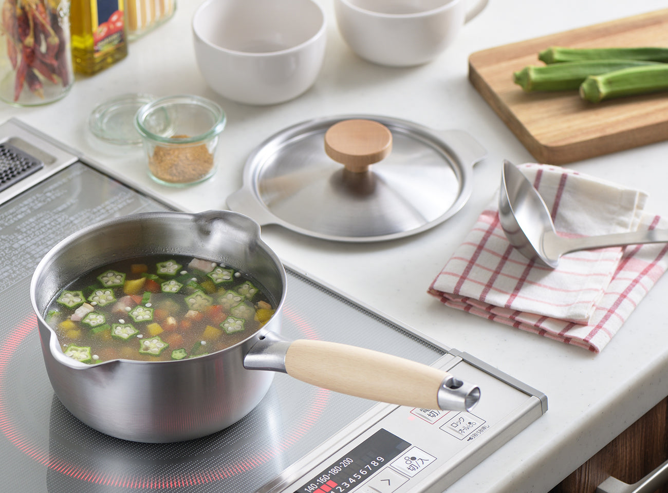 Aikata Lid for 16cm Double-sided Stainless Steel Saucepan