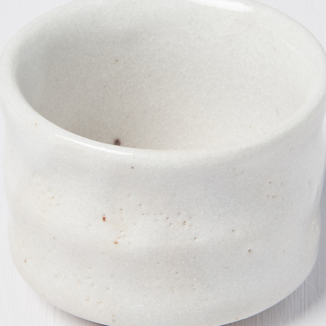 Sake cup ridged outer white 40ml