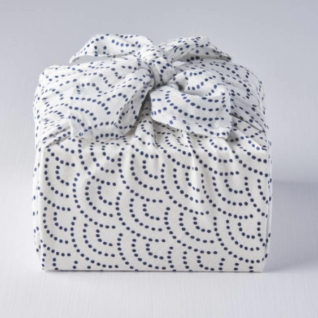 White large Furoshiki wrap white 75cm