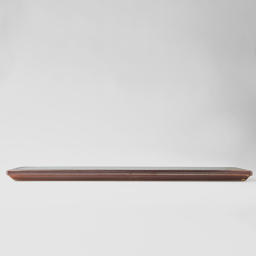 Bright Oribe Green Glaze Sushi Platter 52cm