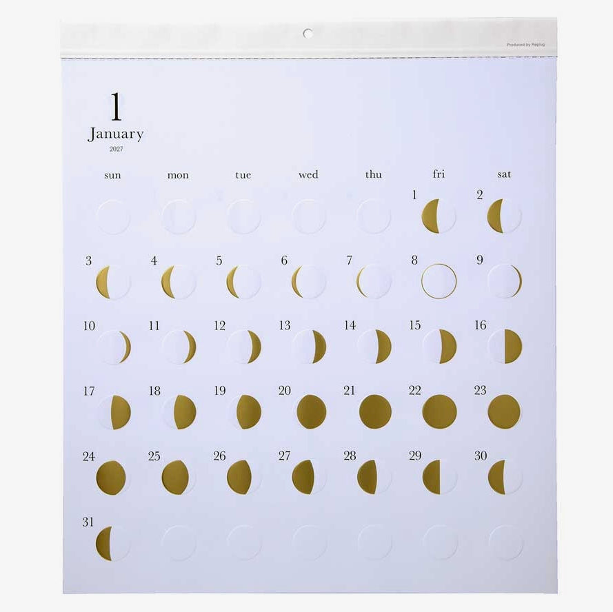 Replug Michiru Kira Moon Phase Wall Calendar 2027