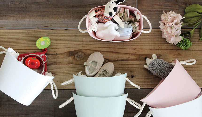 Hachiman Balcolore S Storage Basket 7L - Cafe Au Lait