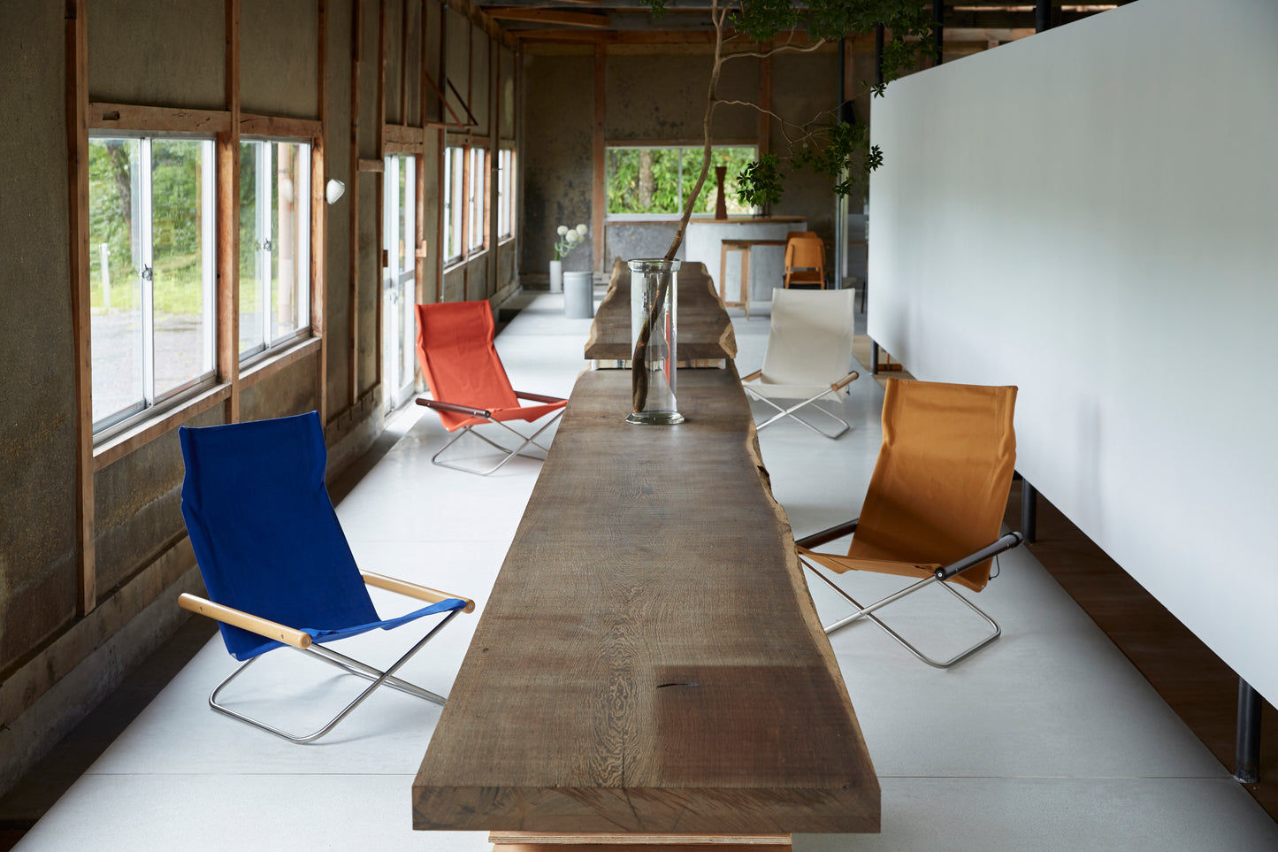 Nychair X Japanese Folding Lounge Chair - Natural Grey