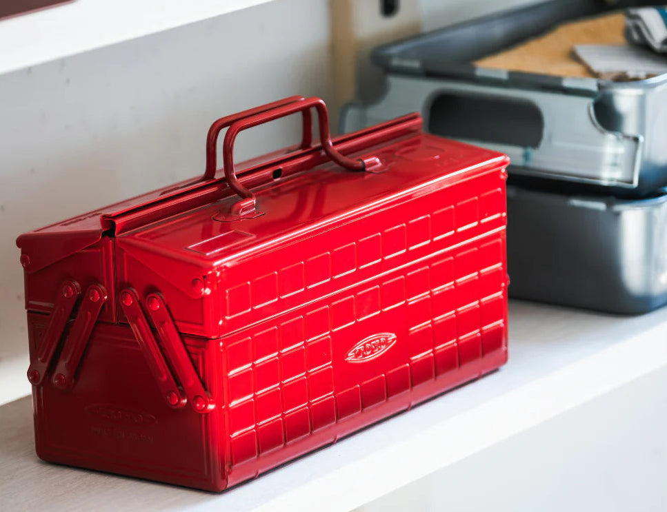 Toyo Steel Cantilever Toolbox ST-350 Red