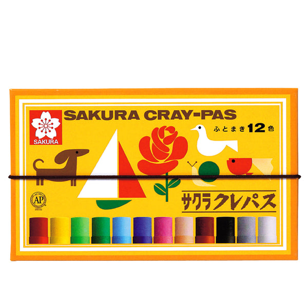 Sakura Cray-Pas Crayons - 12 Colours – Made In Japan UK