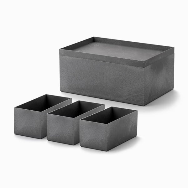 Like-it Tidy-Up Nesting Deep Storage Box Set of 4 - Grey