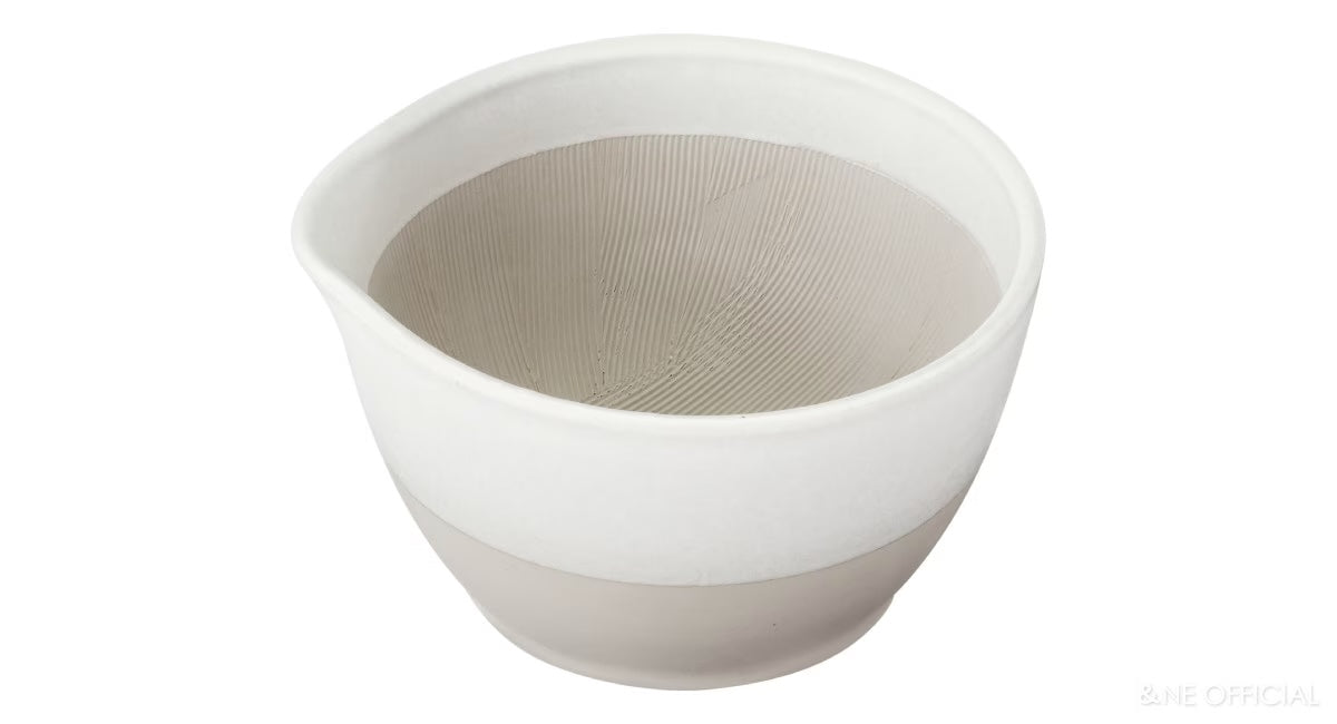 Motoshige Japanese Suribachi White Mortar & Pestle Set 14.5cm