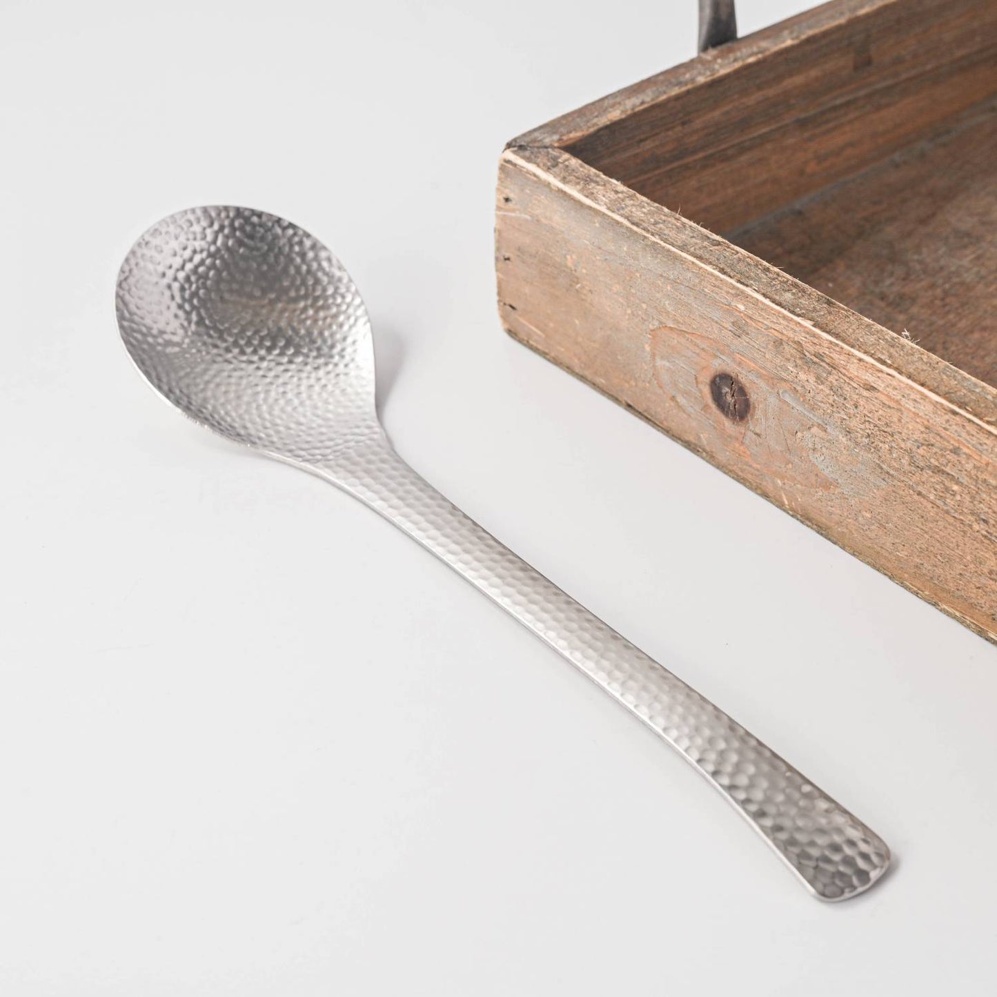 Nagomi Hammered Round Serving Spoon 21cm