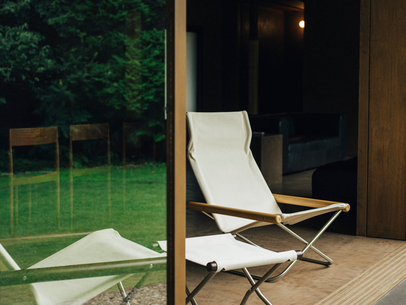 Nychair X Japanese Ottoman - Natural White – Made In Japan UK