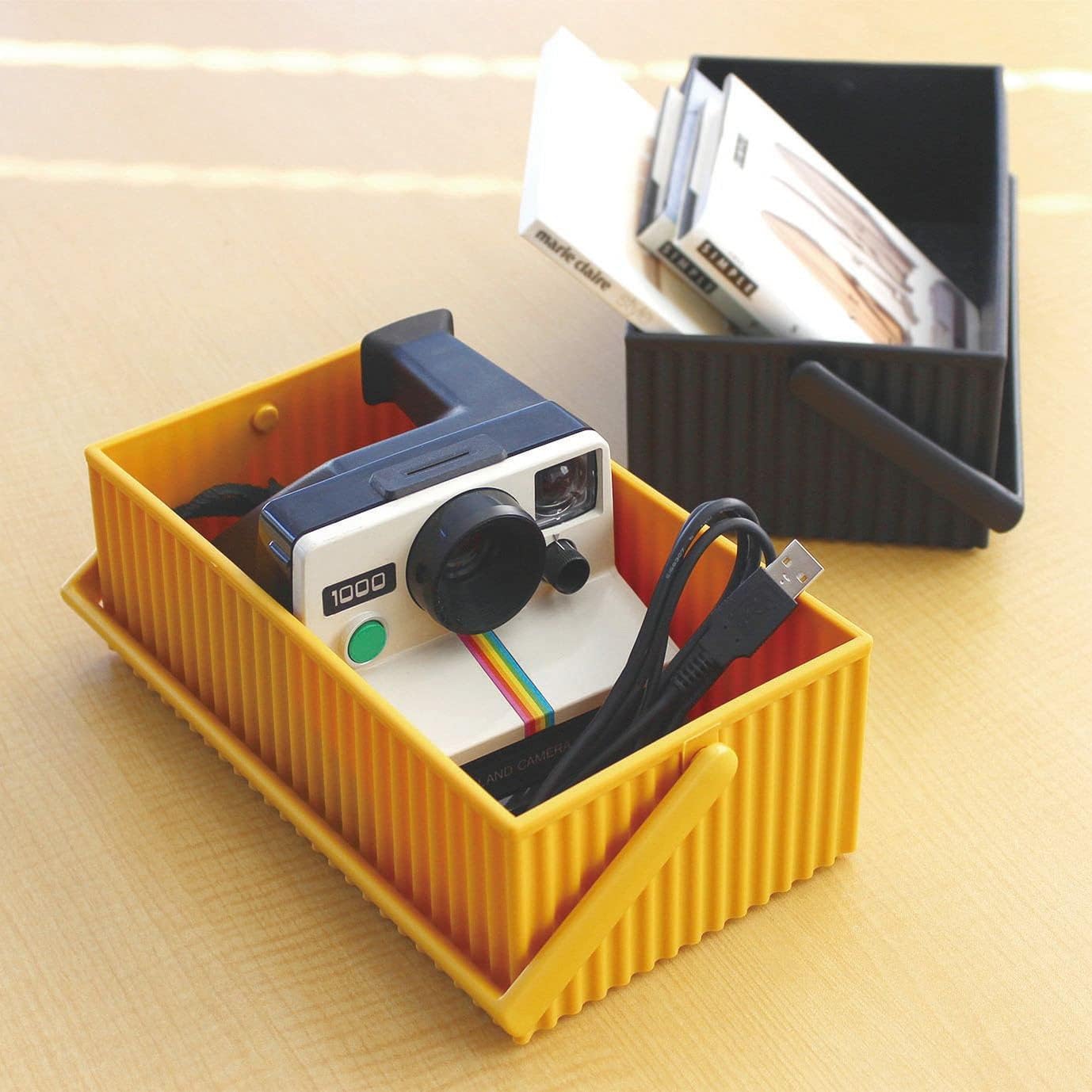 Hachiman Omnioffre S Storage Box - Mustard