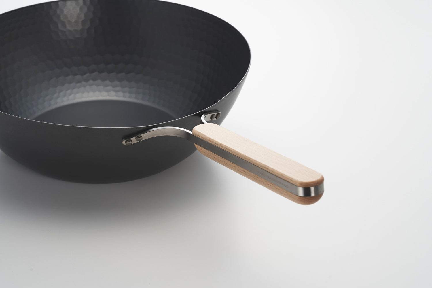 Nitrided Carbon Steel Wok Pan 32cm - Made In Japan UK